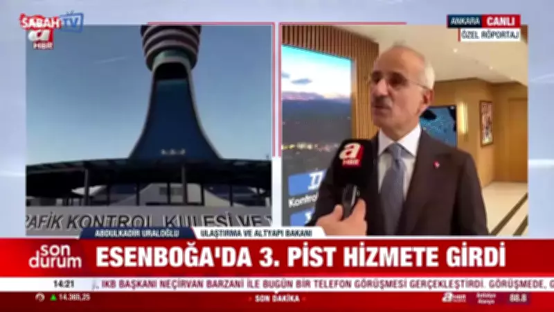 Ulaştırma Bakanı Uraloğlu A Haber'de Canlı Yayında Açıklamalarda Bulundu