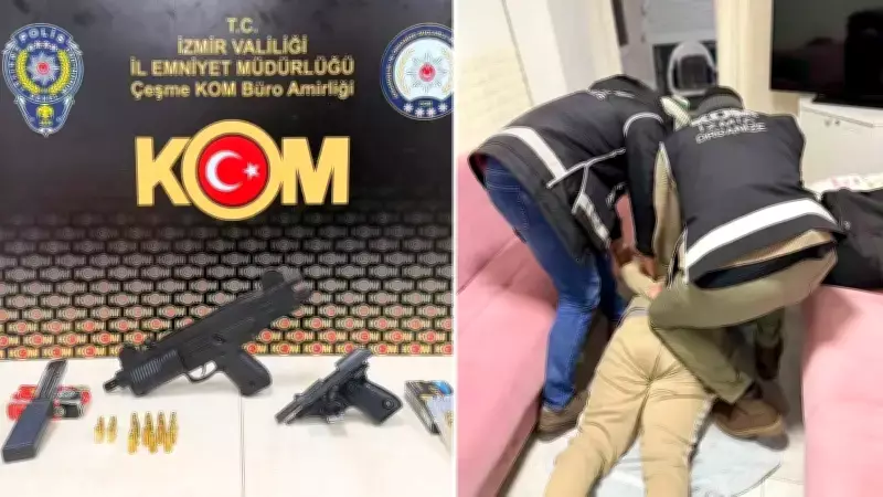 İzmir'de Polis Operasyonu: Serdengeçtiler Üyesi ve Otomatik Silah Ele Geçirildi