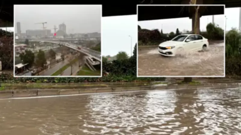 İzmir'i Sağanak Vurdu: Cadde ve Sokaklar Göle Döndü