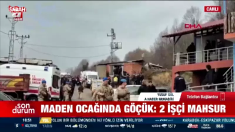 Zonguldak'ta Maden Ocağında Göçük: İki İşçi Mahsur Kaldı