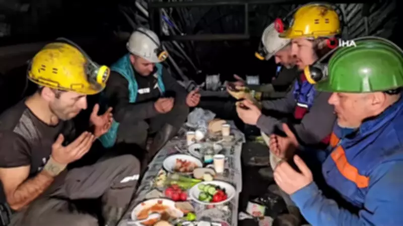 Zonguldak'ta Madenciler Yerin 120 Metre Altında İlk Sahuru Yaptı