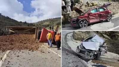 Alanya'da Freni Boşalan Tırın Çarptığı Kazada 1 Ölü, 3 Yaralı