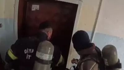 Diyarbakır'da Ev Ateşe Verildi: İtfaiye Ekiplerinin Müdahale Anları Kask Kamerasında