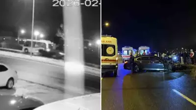 Düzce'de Lüks Otomobilin Halk Otobüsüne Çarptığı Kazada Vatandaşlar Yardıma Koştu