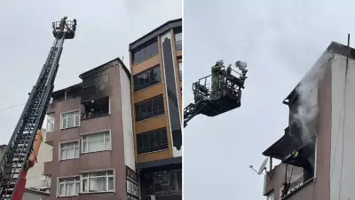 Esenler'de 4 Katlı Binada Çıkan Büyük Yangın İtfaiye Ekiplerince Kontrol Altına Alındı