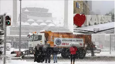 Kayseri'de Kar Fırtınası Eğitime Engel Oldu, Okullar Bir Günlüğüne Tatil Edildi