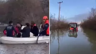 Muğla'da Dere Yatağında Mahsur Kalan 5 Kişi ve Köpek AFAD Ekiplerince Kurtarıldı