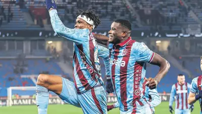 Trabzonspor, Nwaiwu'nun Çift Gollü Performansıyla Zaferi Getirdi