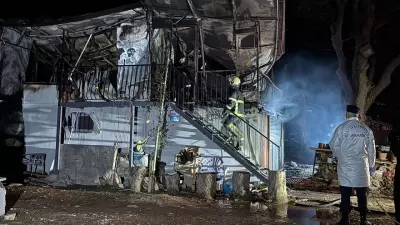 Uşak'ta Prefabrik Evde Çıkan Yangında Karı Koca Hayatını Kaybetti