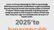 2025 Hayvancılık İstatistikleri Açıklandı: Büyükbaş ve Küçükbaş Sayısında Kayda Değer Artış