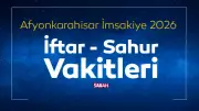 Afyonkarahisar İmsakiye 2026: Ramazan'ın İlk Günü İftar ve Sahur Saatleri
