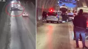 Amasya'da Tünelde Meydana Gelen Korkunç Kaza Kameralara Yansıdı