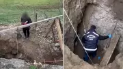 Samsun'da 6 Metrelik Çukurda Define Avcıları Suçüstü Yakalandı