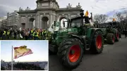 İspanyol Çiftçiler Madrid'de Traktörlerle AB-Mercosur Anlaşmasını Protesto Etti