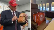 Trump Teksas'ta Destekçilerine Hamburger İkram Etti, Air Force One'a Sipariş Verdi
