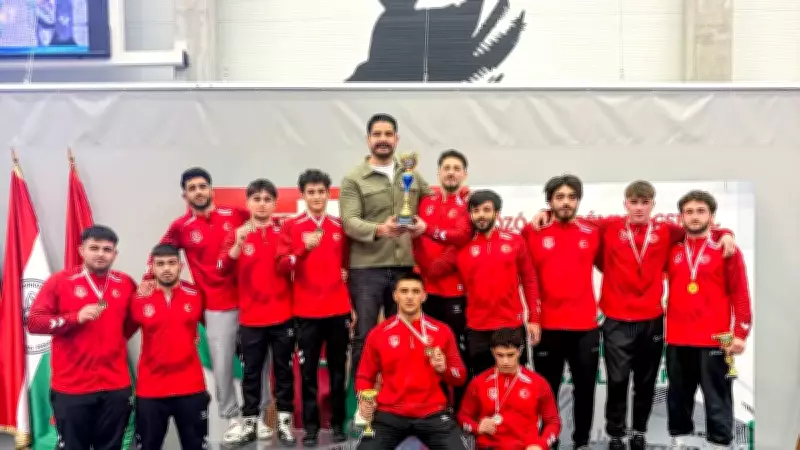 20 Yaş Altı Grekoromen Güreş Milli Takımı Macaristan'da Şampiyon Oldu