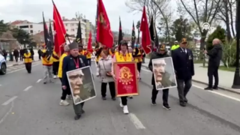 57 Gönüllü, 57. Alay'ın Kahramanlık İzinde Çanakkale Yürüyüşüne Uğurlandı