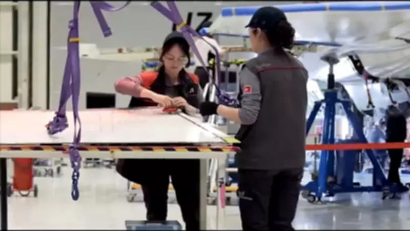 8 Mart'ta Gökyüzü Gururu: Milli Uçağın Parçası Kadın Ellere Emanet Edildi