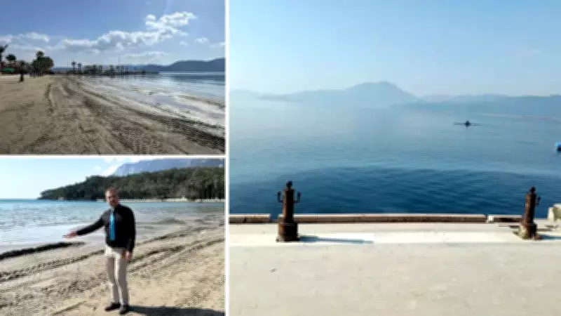 Akyaka'da Deniz 25 Metre Çekildi, Köyceğiz Gölü Normale Dönüyor
