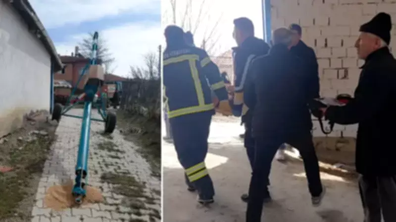 Alaca'da Buğday Deposunda Yaşanan Korkunç Kaza: Duvar Çöktü, Parmaklar Koptu