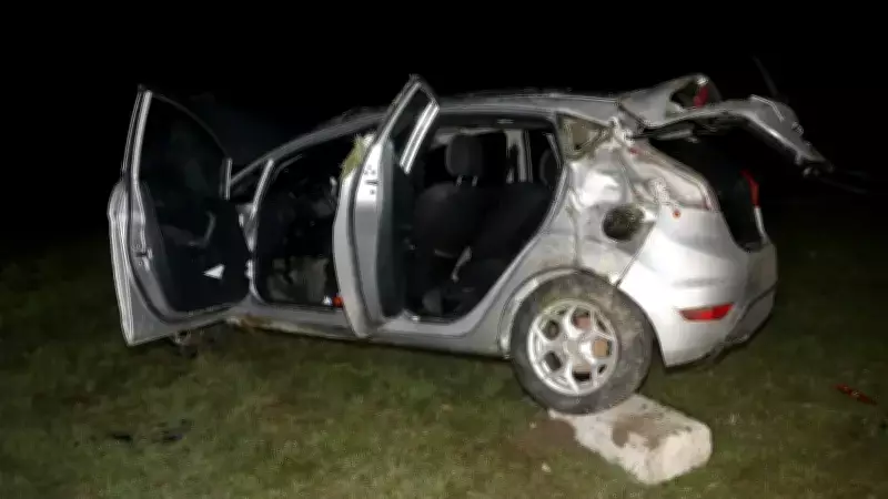 Amasya'da Otomobilin Devrilmesi Sonucu İki Kişi Yaralandı