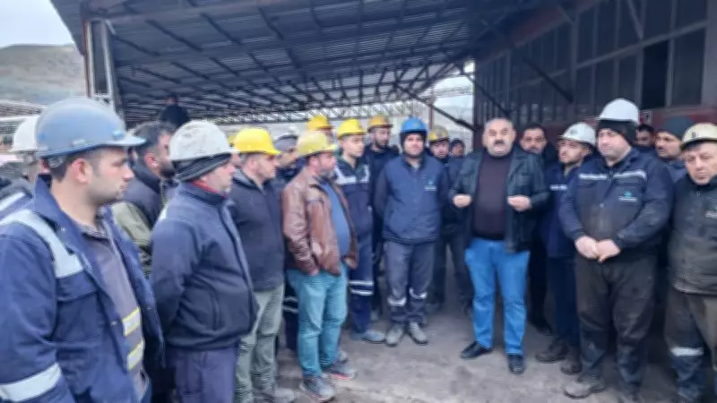 Amasya'daki Maden İşçilerinin Maaş Eylemi Sorun Çözülerek Sona Erdi