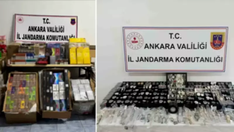 Ankara'da Dev Operasyon: 9,5 Milyon Lira Değerinde Kaçak Mal Ele Geçirildi