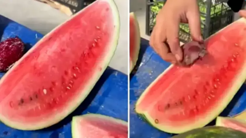 Ankara'da Pazarcı Karpuzları Pancarla Boyayarak Tüketiciyi Aldattı