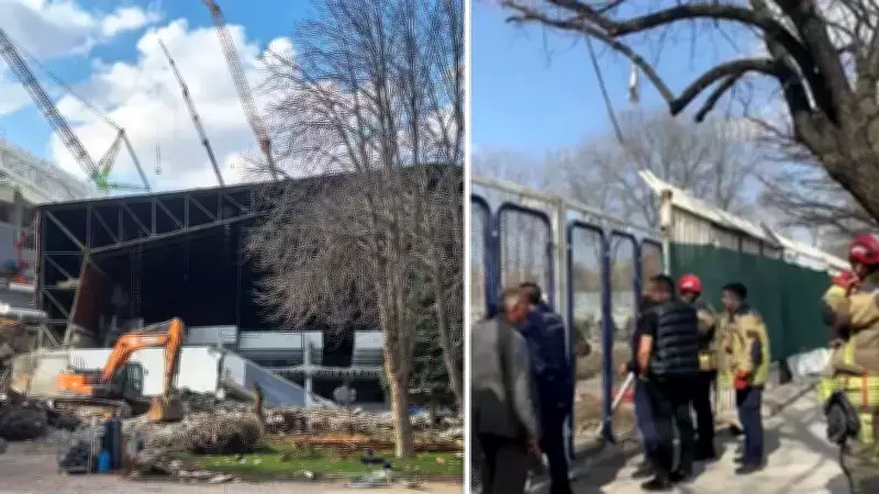 Ankara'da Spor Salonunda Kontrollü Yıkım Sırasında Duvar Çöktü