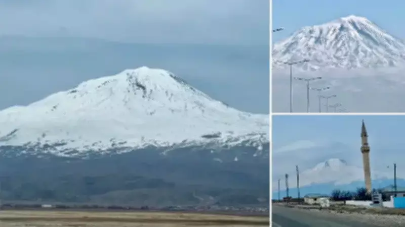 Ağrı Dağı'nın Zirvesi Göz Kamaştırdı: Eşsiz Manzara Görüntülendi