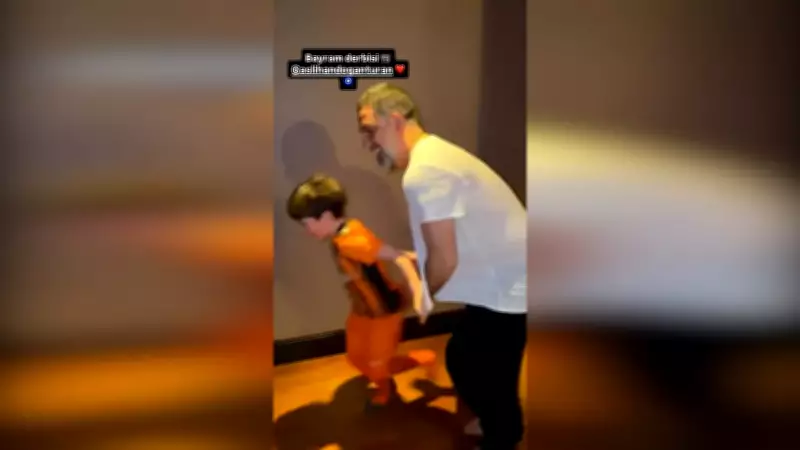 Arda Turan ve Oğlu 'Bayram Derbisi' Yaptı! Sosyal Medyada Paylaştı