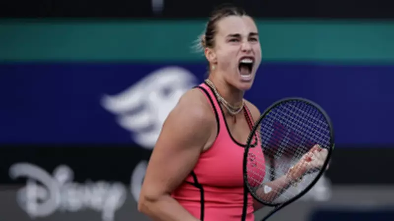 Aryna Sabalenka Miami Açık'ta Üst Üste İkinci Şampiyonluğunu Kutluyor