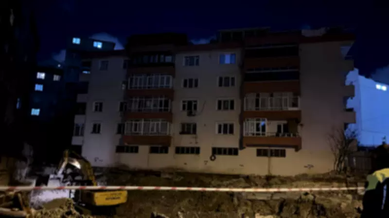 Bahçelievler'de İnşaat Kazısı Nedeniyle Riskli Bina Tahliye Edildi