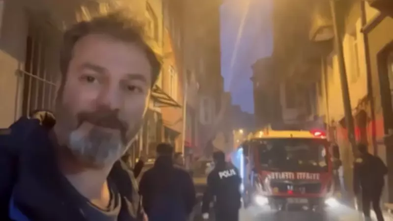 Beyoğlu'nda Çıkan Yangında Oyuncu Umut Özkan Son Anda Kurtuldu