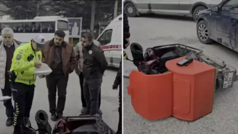 Bilecik'te Motokurye Kazası: Paket Teslimi Sırasında Otomobille Çarpıştı