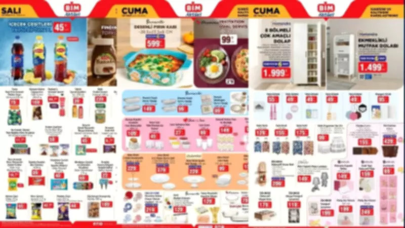 BİM Aktüel Cuma İndirimleri Başlıyor! 8 Bölmeli Dolap ve Daha Fazlası