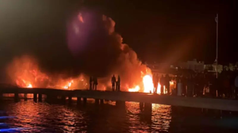 Bodrum'da 7 Motoryatın Battığı Yangın İçin Bilirkişi İncelemesi Başlatıldı