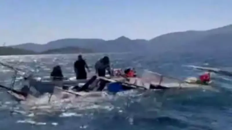 Bodrum'da Balıkçı Teknesi Yarı Batık Halde Bulundu, 7 Kişi Kurtarıldı