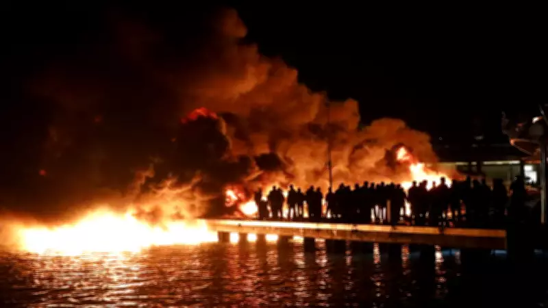 Bodrum'da Marinada Çıkan Yangın 5 Motoryatı Tehdit Etti