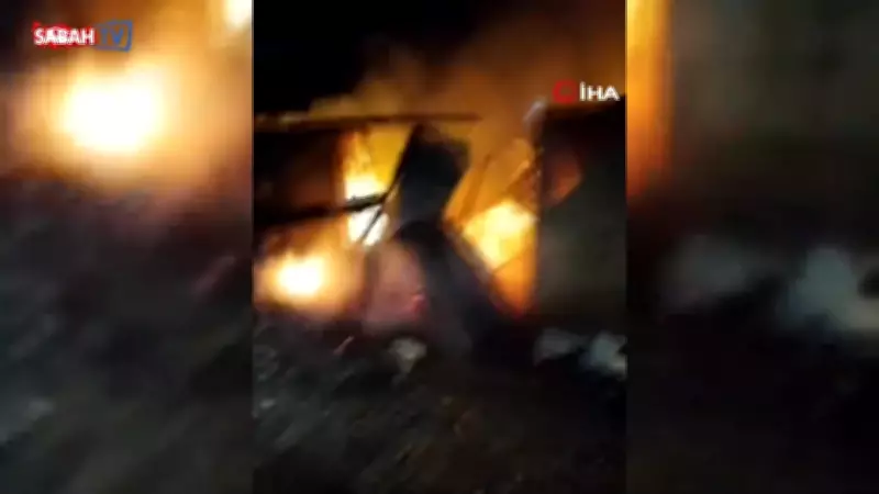 Bolu Mudurnu'da Tavuk Kümesi Bakıcı Evi Yangında Küle Döndü