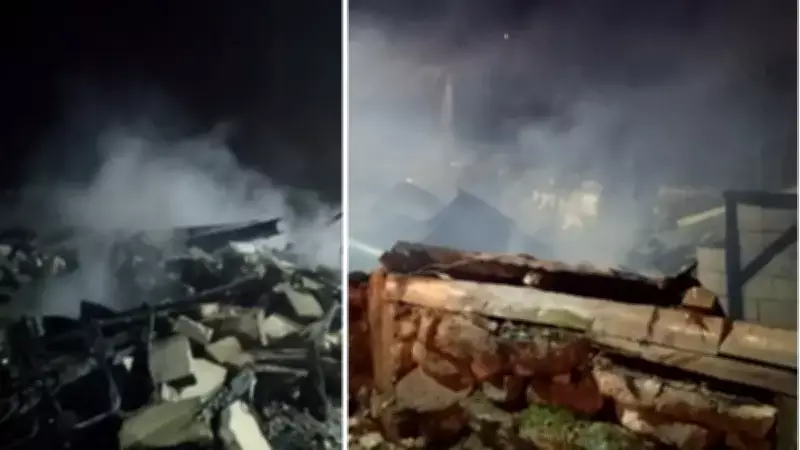 Bolu'da Çıkan Yangında 4 Ev ve 8 Samanlık Ciddi Zarar Gördü