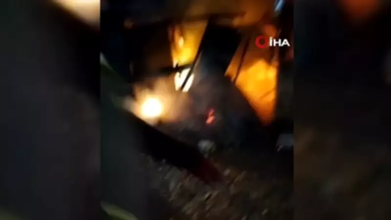 Bolu'da Tek Katlı Bakıcı Evi Yangında Küle Döndü