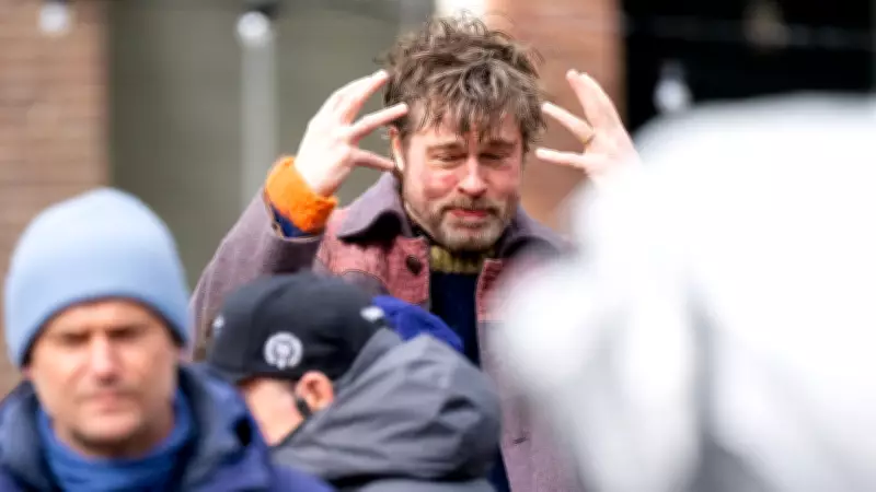 Brad Pitt Amsterdam'da Yeni Filmi 'The Riders'ın Çekimlerine Başladı