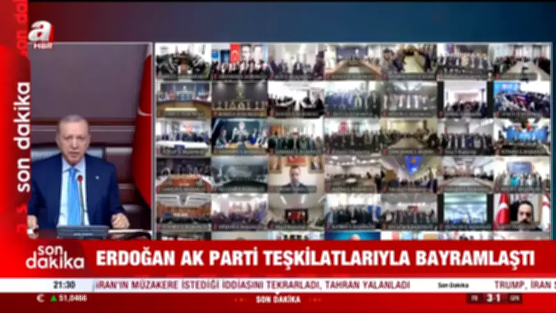 Cumhurbaşkanı Erdoğan, AK Parti Teşkilatlarıyla Online Bayramlaştı