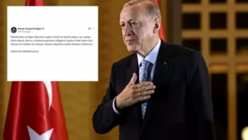 Cumhurbaşkanı Erdoğan, Kadir Gecesi Mesajını Sosyal Medyadan Paylaştı