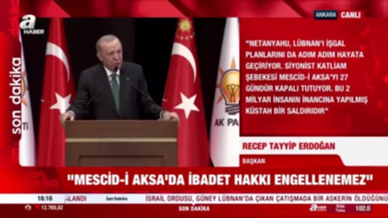 Cumhurbaşkanı Erdoğan'dan Sert Açıklama: İsrail Bölgeyi Felakete Sürüklüyor