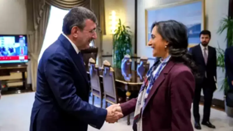 Cumhurbaşkanı Yardımcısı Yılmaz, Kanada Dışişleri Bakanı Anand'ı Kabul Etti