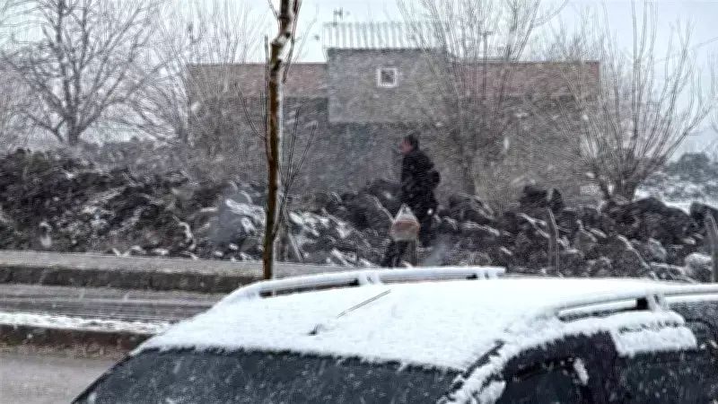 Diyarbakır'da Mart Ayında Kar Yağışı Vatandaşları Şaşırttı