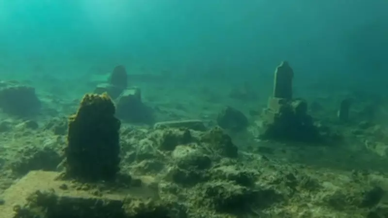 Diyarbakır'da Su Altında 2.400 Yıllık Tarihi Yapılar Görüntülendi