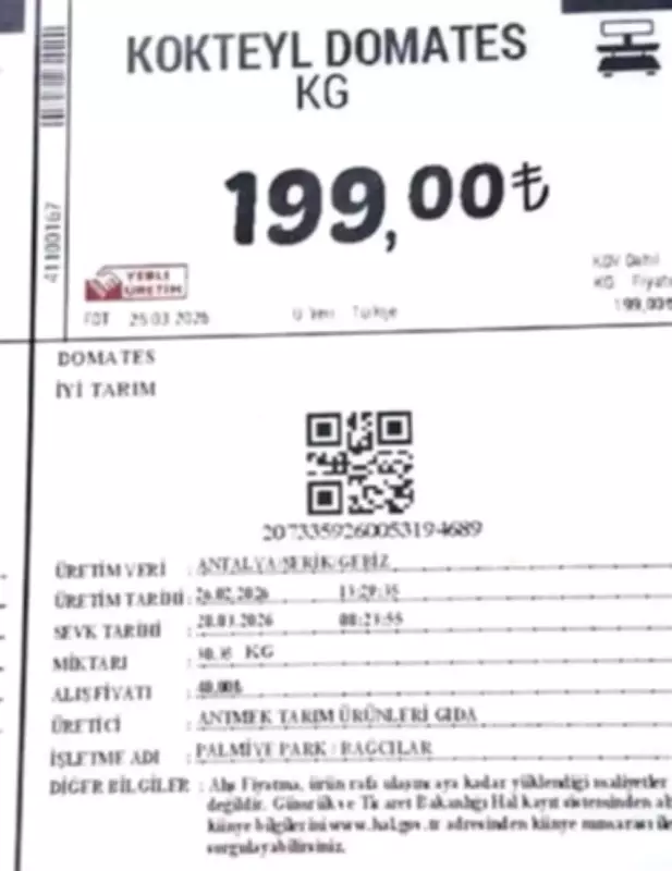 Domates Fiyatlarındaki Büyük Fark: Tüketici 199 TL Öderken Üretici 40 TL Alıyor